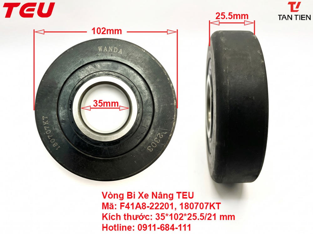 Vòng Bi Xe Nâng TEU F41A8-22201 (180707KT)